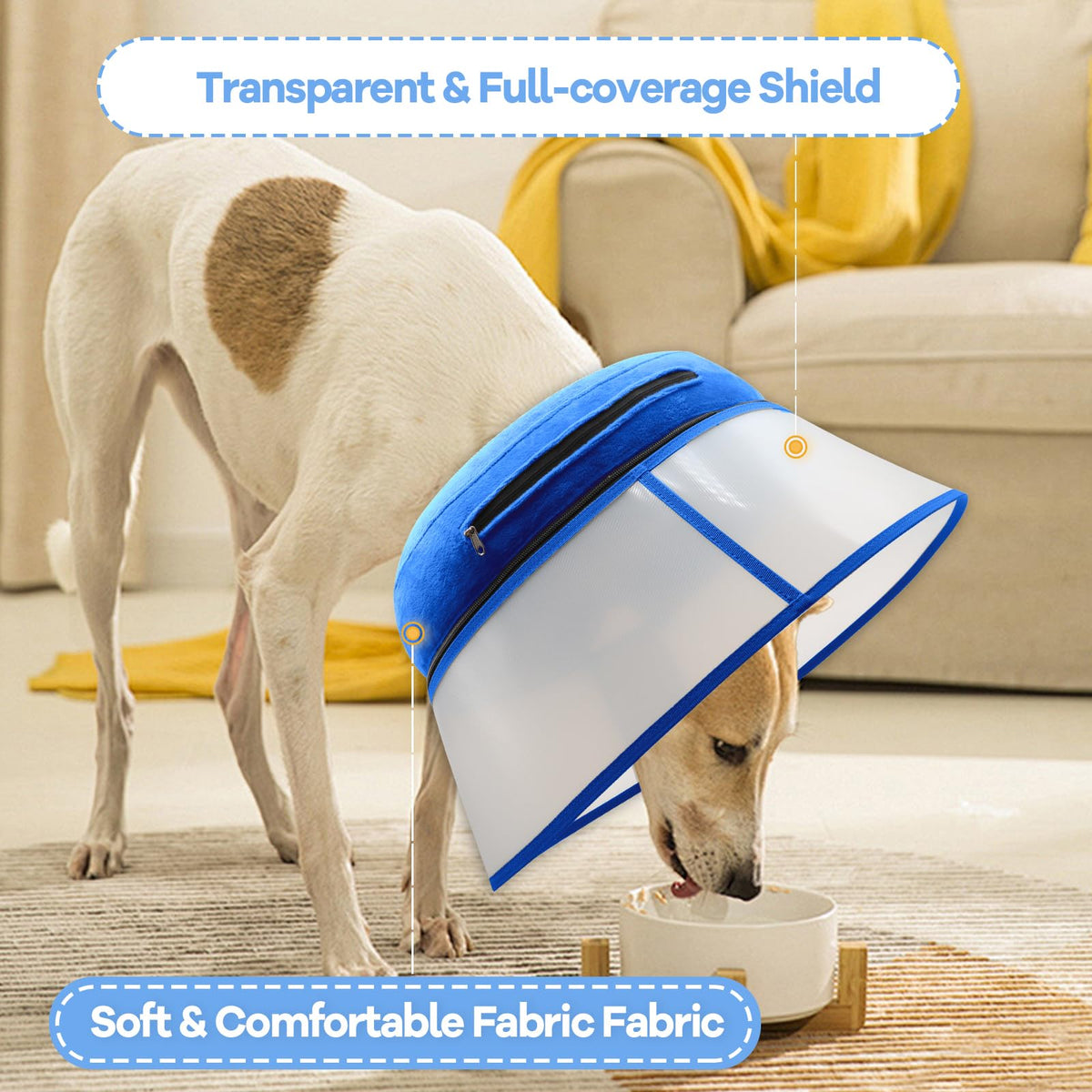 Inflatable Dog Cone Collar (XL (Neck: 18-22") / Blue)