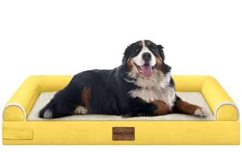 Orthopedic Dog Bed for Jumbo Dogs (Ginger / 53.0"L x 42.0"W x 6.5"Th)