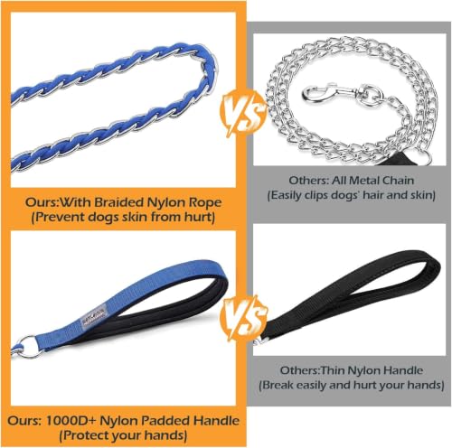 Chain Dog Leash (Blue / 7.25FT(80-200lb))