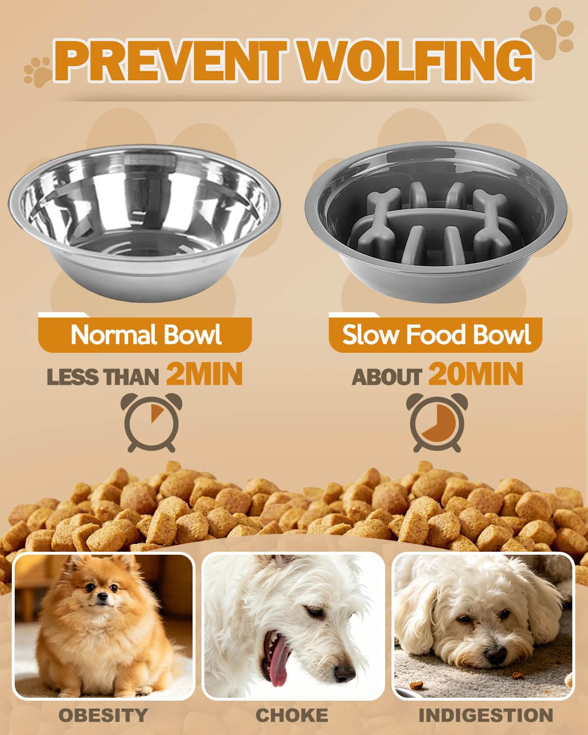 Elevated Dog Bowls for Small Dogs and Cats (Black / Small)