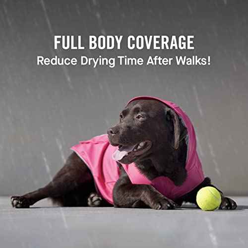Torrential Tracker Dog Rain Jacket (26 (25-27" back length) / Pink)