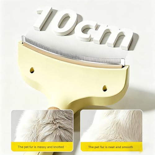 Pet Deshedding Brush (yellow)