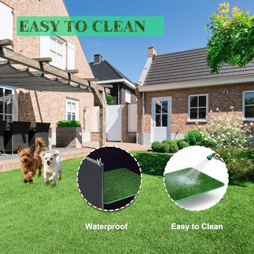 Dog Pee Pad Holder with Artificial Grass (Small)