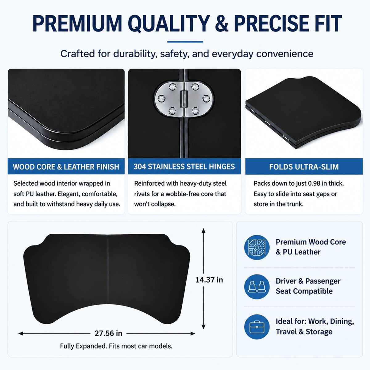 Car Desk Tray Table for Passenger Seat (Car Table)
