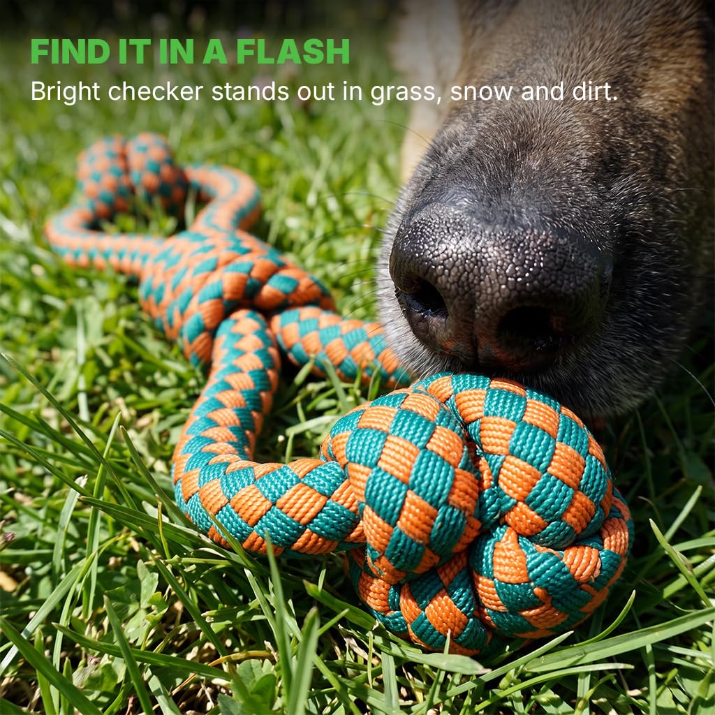 Dog Toys for Aggressive Chewers (Double Loop Tug)