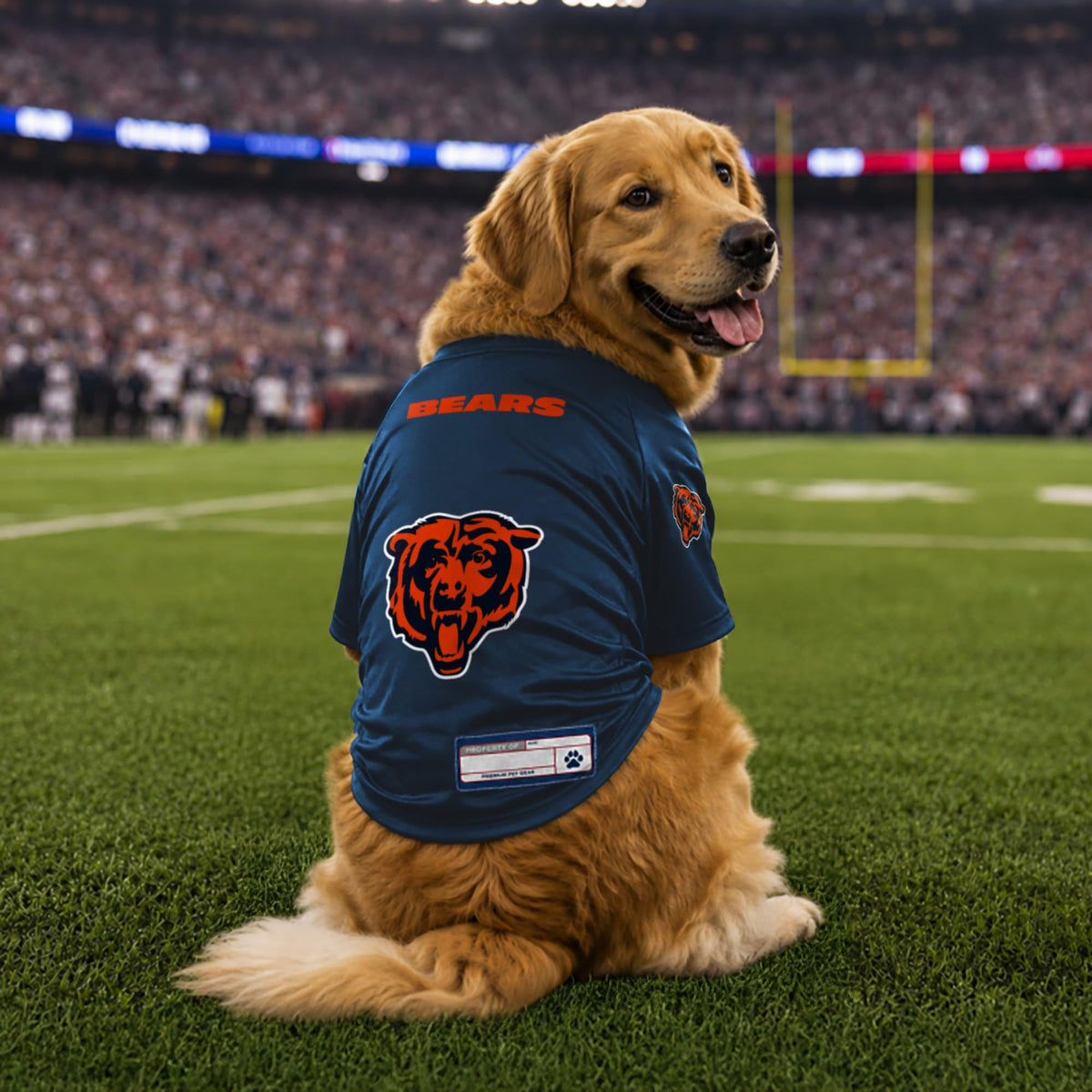 NFL Chicago Bears Stretch Pet Jersey (Chicago Bears / X-Large)
