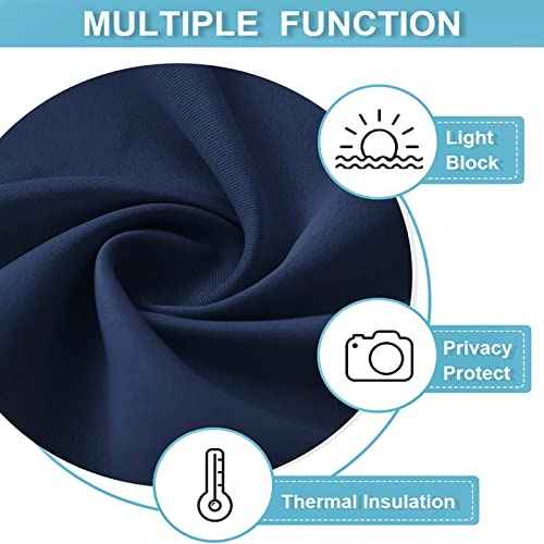 Classroom Door Window Cover Lockdown Shades Blackout (Navy / 12"W x 30"L (Pack of 1))