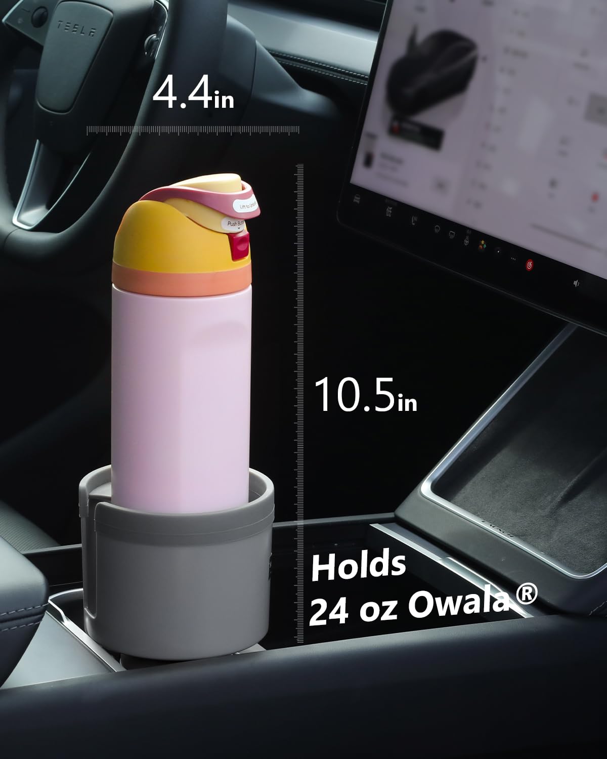 Car Cup Holder Expander for 32 (Gray / Medium*1)