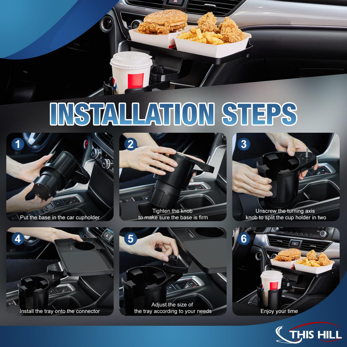 Car Cup Holder Tray 2