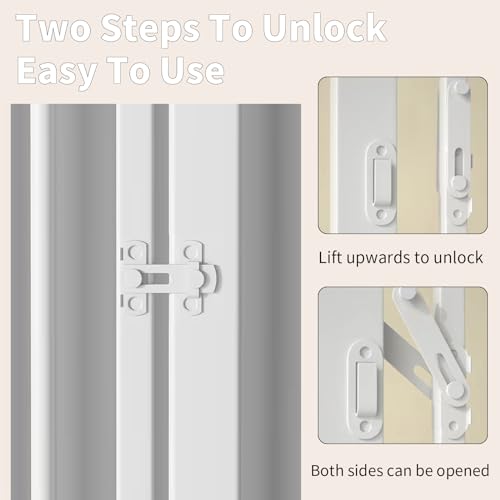 71" Extra Tall Cat Gate (White / 71''tall*48 ''wide)