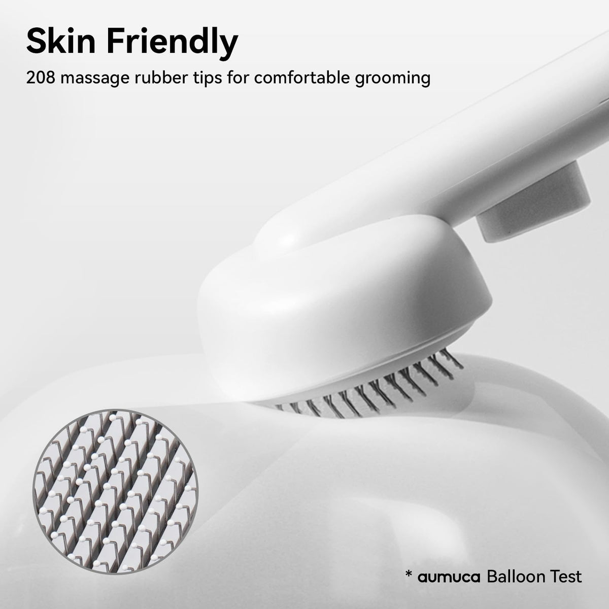 Cat Brush for Shedding (White)