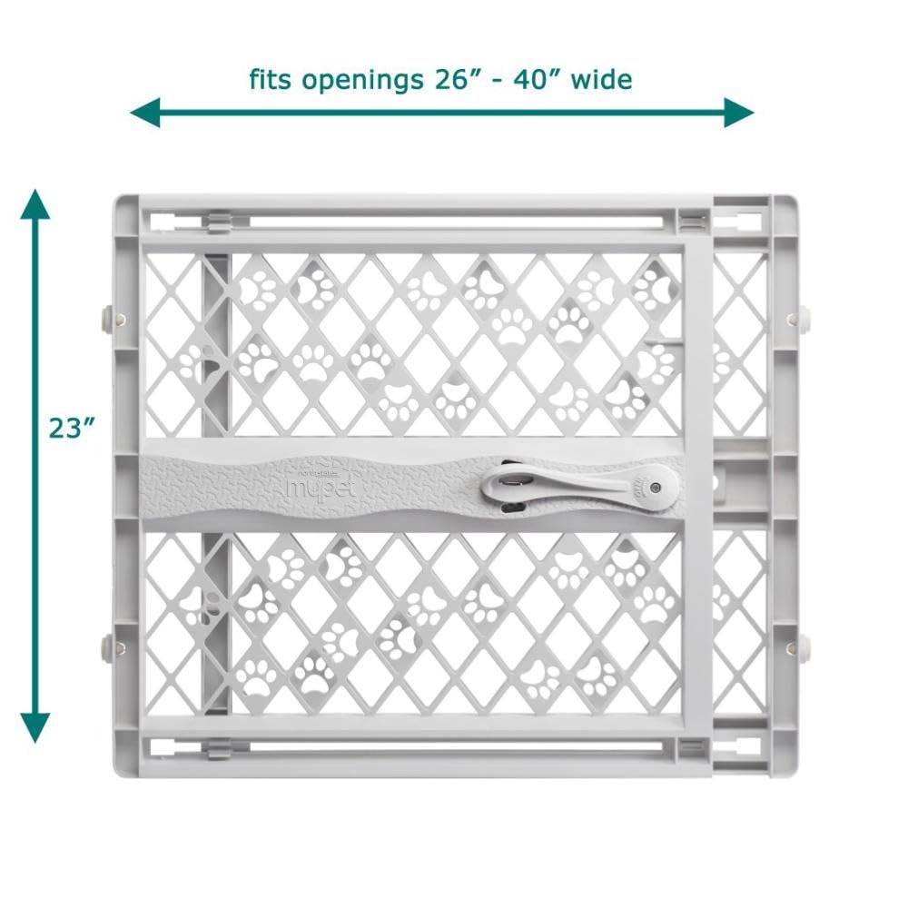 North States Paws Portable Pet Gate (Light Gray)