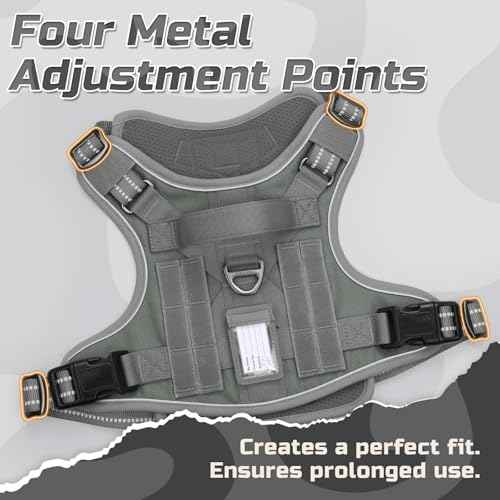Tactical Dog Harness for X (Grey / X-Large)