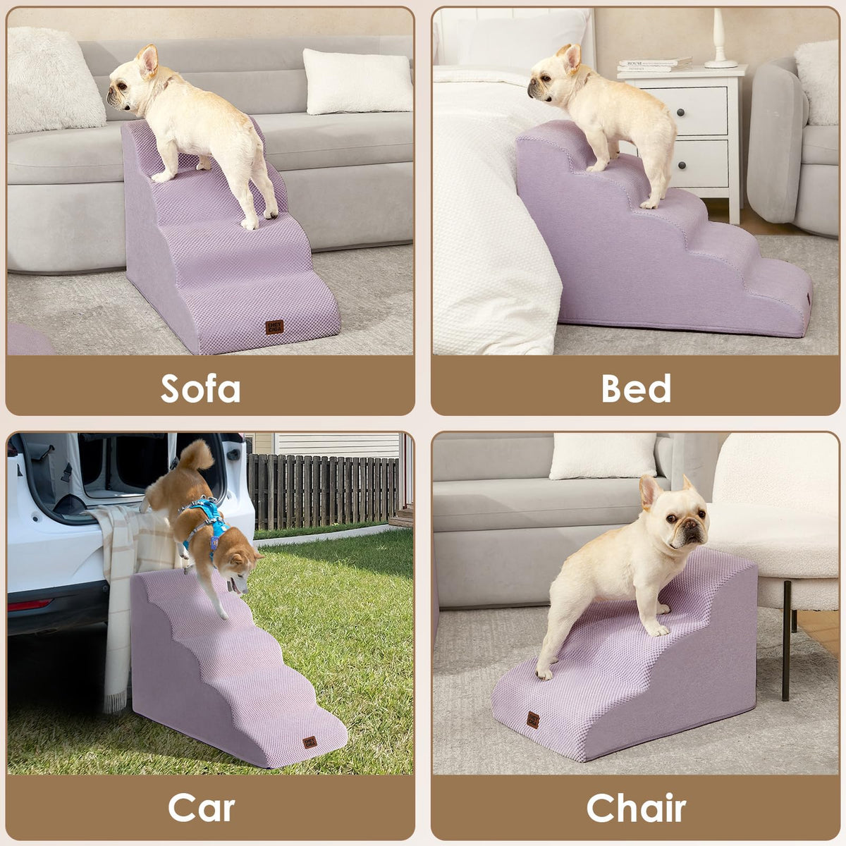 Curved Dog Stairs Ramp
