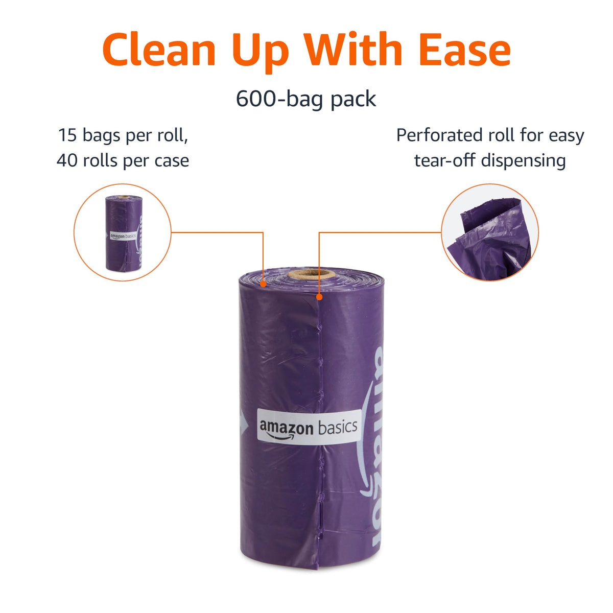 Premium Dog Poop Bags (Purple / 600 Bags)