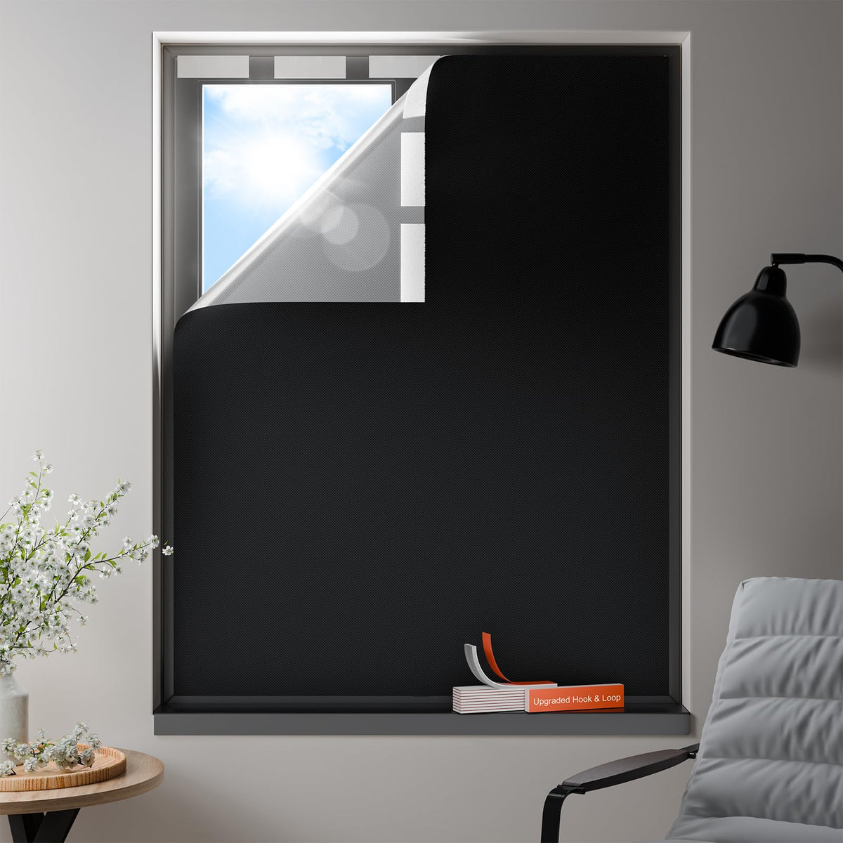 100% Blackout Curtains (Black / 31"W x 60"H)