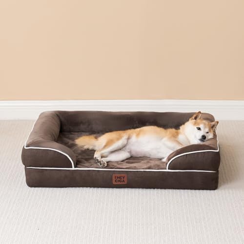 Orthopedic XXL Dog Bed (Brown / 46.0"l X 35.0"w X 7.5"th)