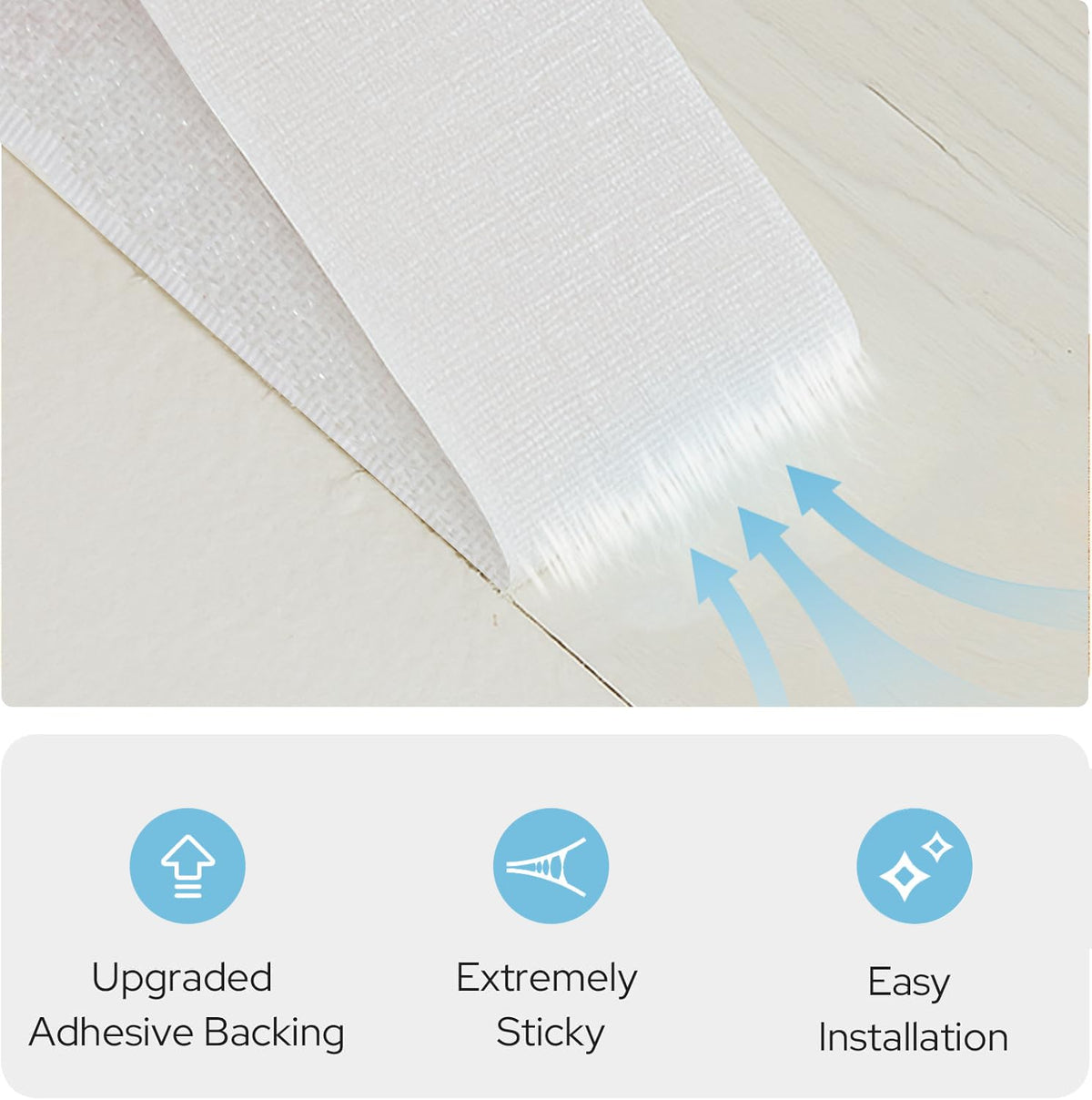 Self Adhesive Curtains (59"W x 71"L (Pack of 1) / Lake Blue)