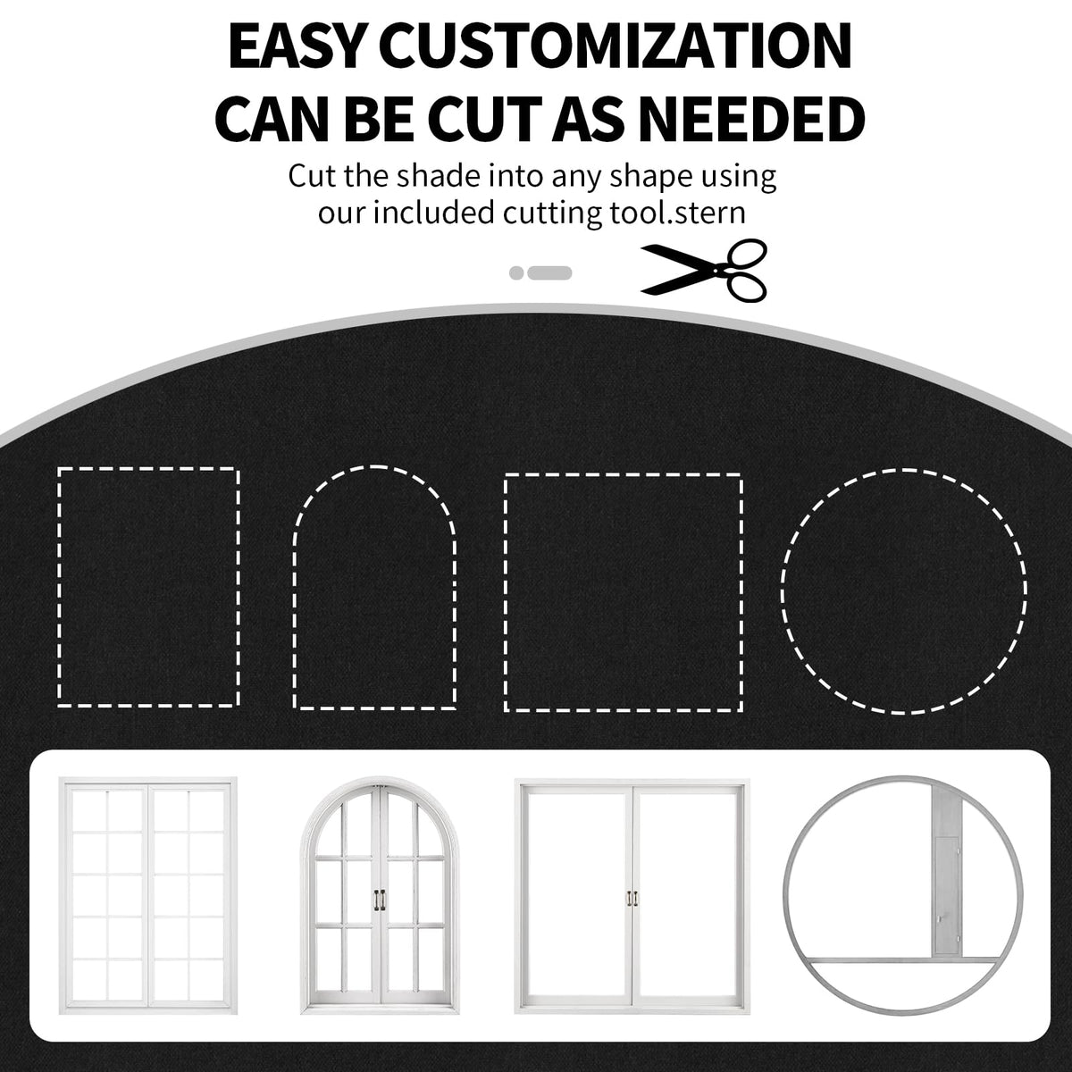 Blackout Window Cover (Black / 57"W x 39"L (Pack of 1))
