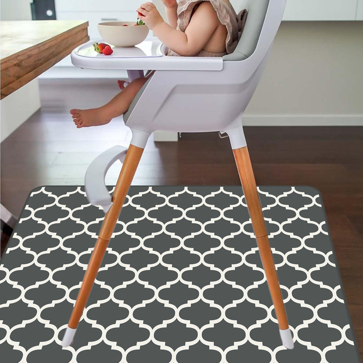 Splat Mat for Under High Chair (Lattice)
