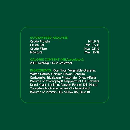 Mint Dental Chews for Dogs (Medium Dogs - 48oz)