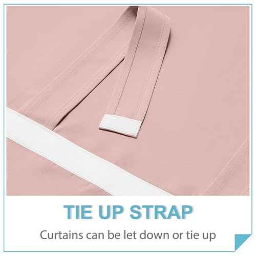 Blackout Door Curtains 80 inch Length (Orange Pink / 26"W x 80"L (Pack of 1))