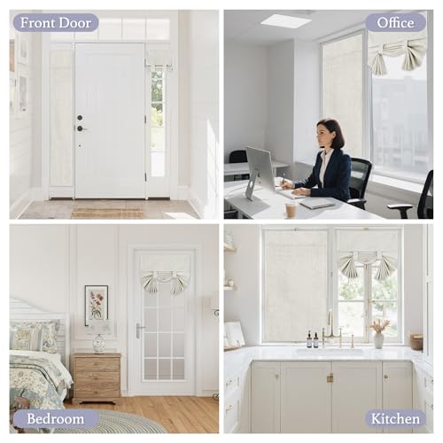 Classroom Door Window Cover (Linen / 12"W x 40"L (Pack of 1))