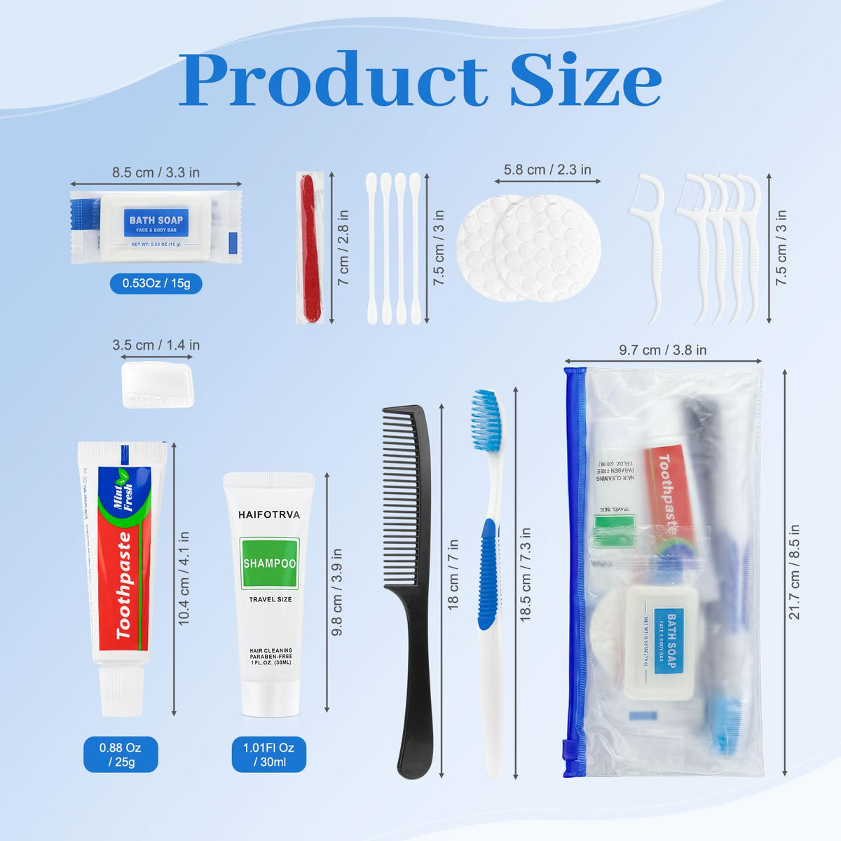 Travel Toiletries Kit Bulk