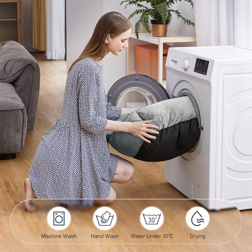 Rectangle Dog Bed for Large Medium Small Dogs (Grey / S(20"x 19"x 6"))