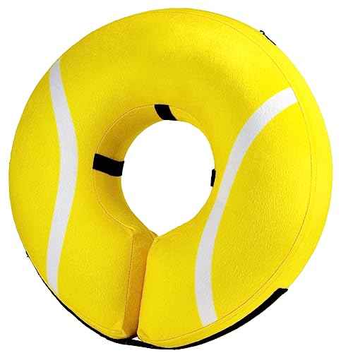 Inflatable Dog Cone Collar Alternative After Surgery Large (Tennis / Large [Neck:14"-18"])