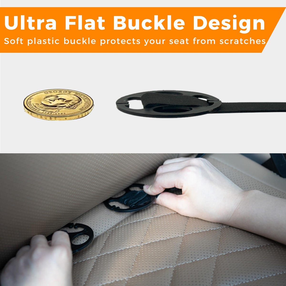 Backseat Car Organizer with Tray (2 Pack / Gray)