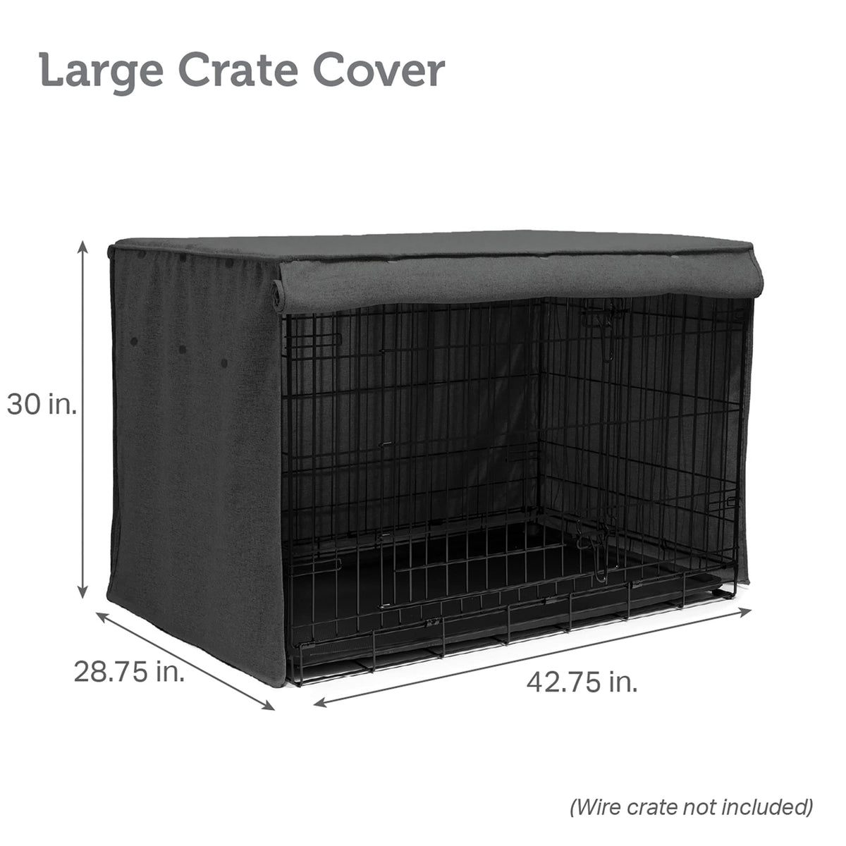 Metal Dog Crate Cover 42 inch (42.8"L x 28.8"W x 30"H)
