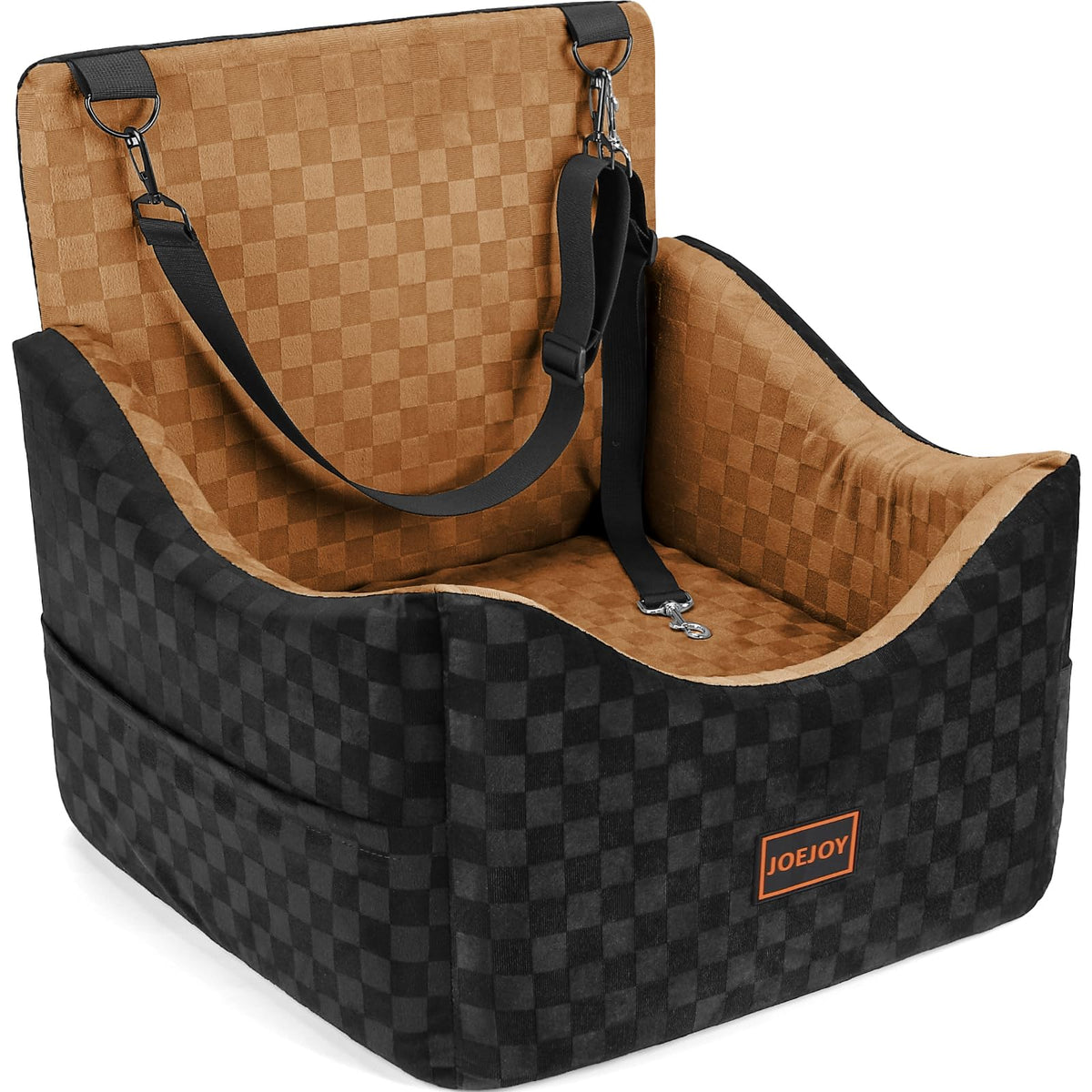 Elevated Dog Car Seat for Small (Medium / Brown)