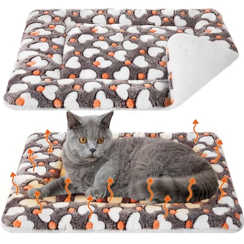 2 Pack Self Warming Cat Mat (Grey / 22'' X 18'')