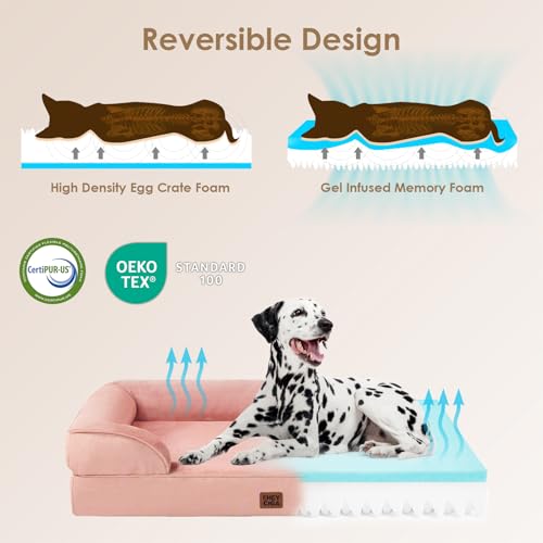 Orthopedic XXL Dog Bed (Dusty Pink / 46.0"l X 35.0"w X 7.5"th)