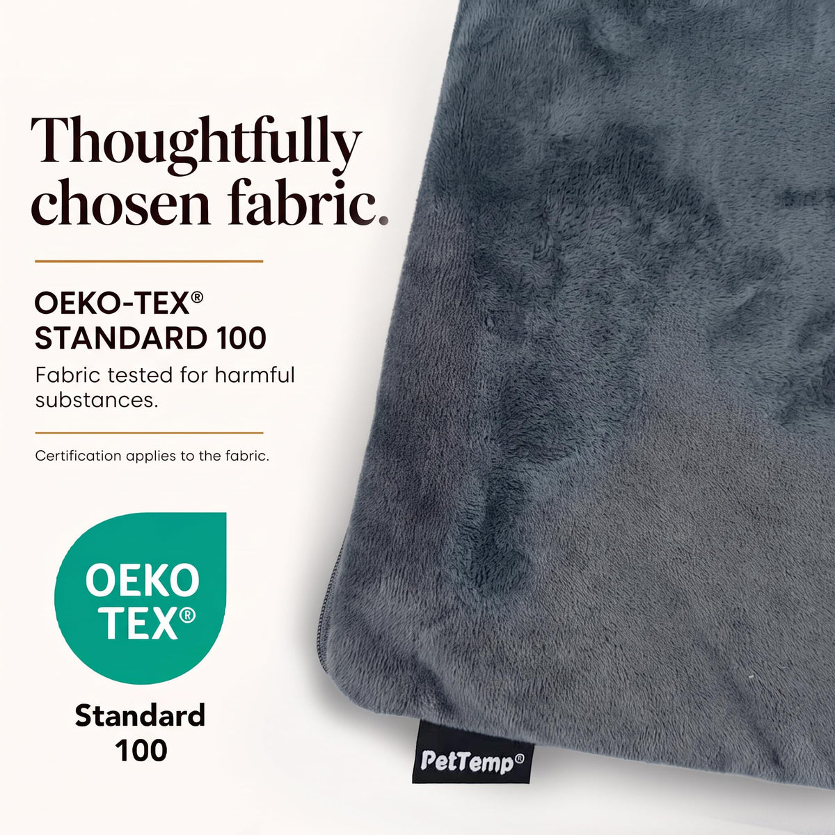 Round Cat Heating Pad (Gray / Square: 16" × 16" × 1.6")