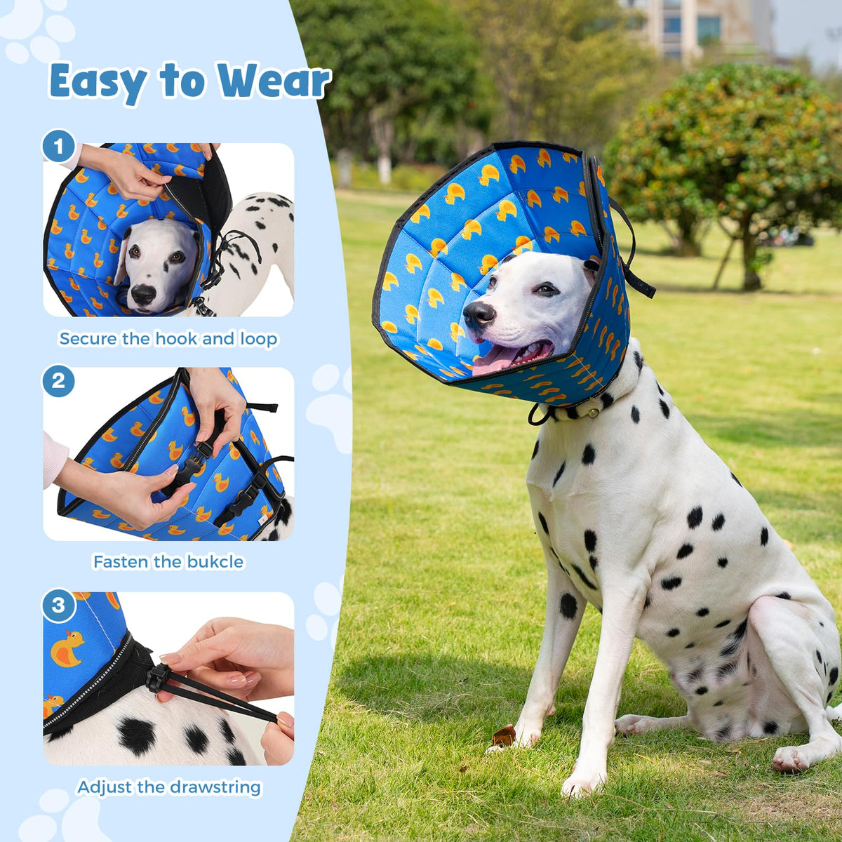 Soft Dog Cone Drawstring (Duck / M)