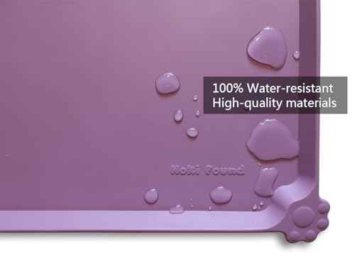 X Large Silicone Pet Food Mats (28" x 20" / Amethyst)