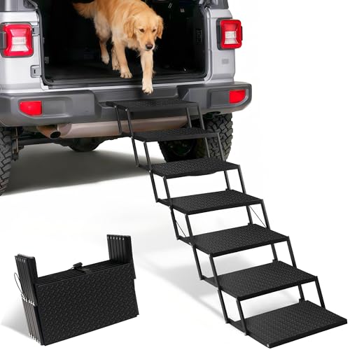 Foldable Dog Steps for Large Truck (7 Steps)