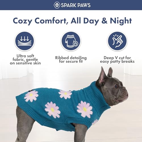 Knit Dog Sweater (Flower / XX-Large)