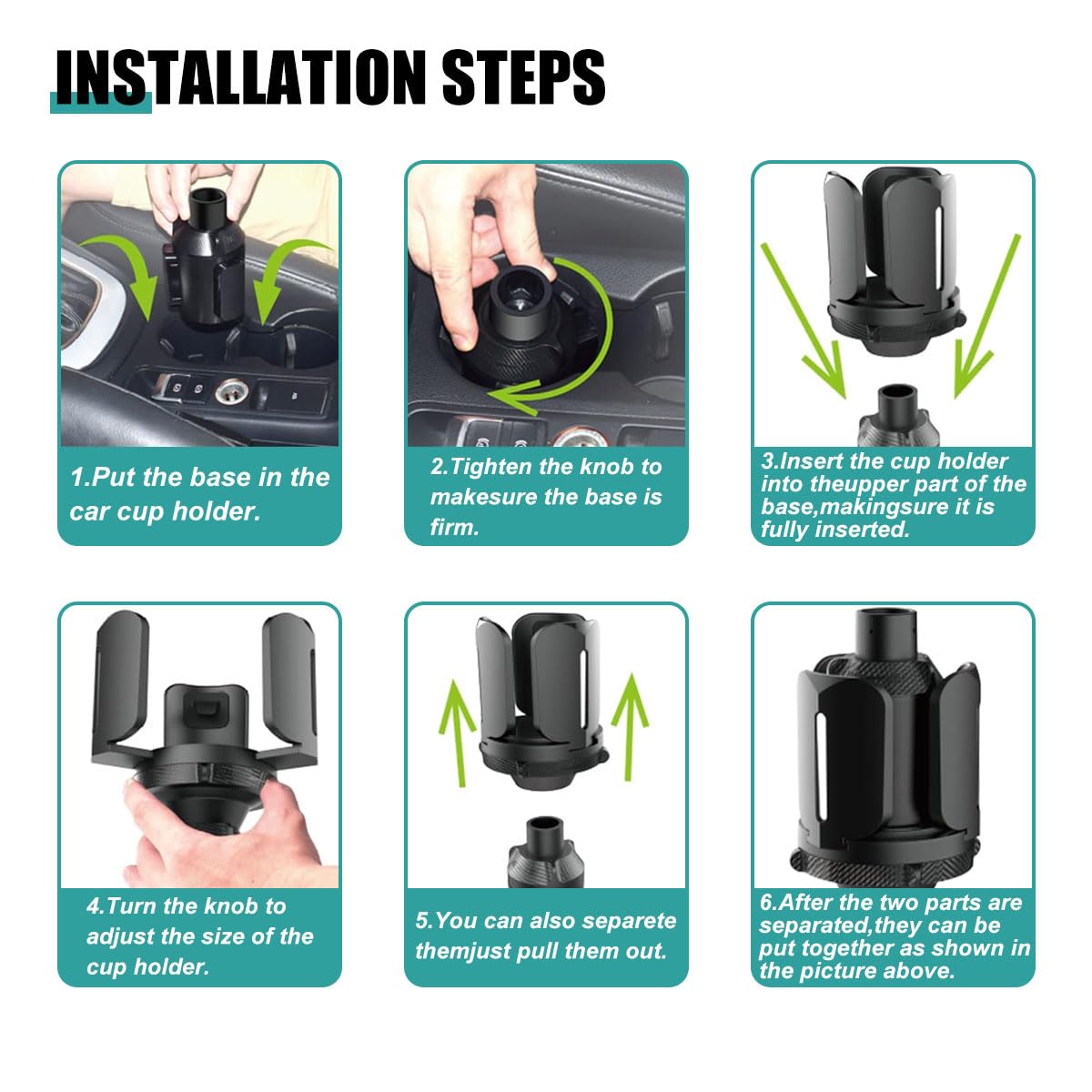 Car Cup Holder Expander (2 PCS)