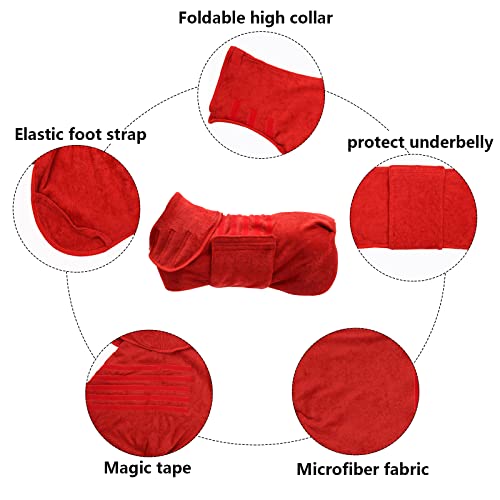 Dog Drying Coat (X-Large / Red)