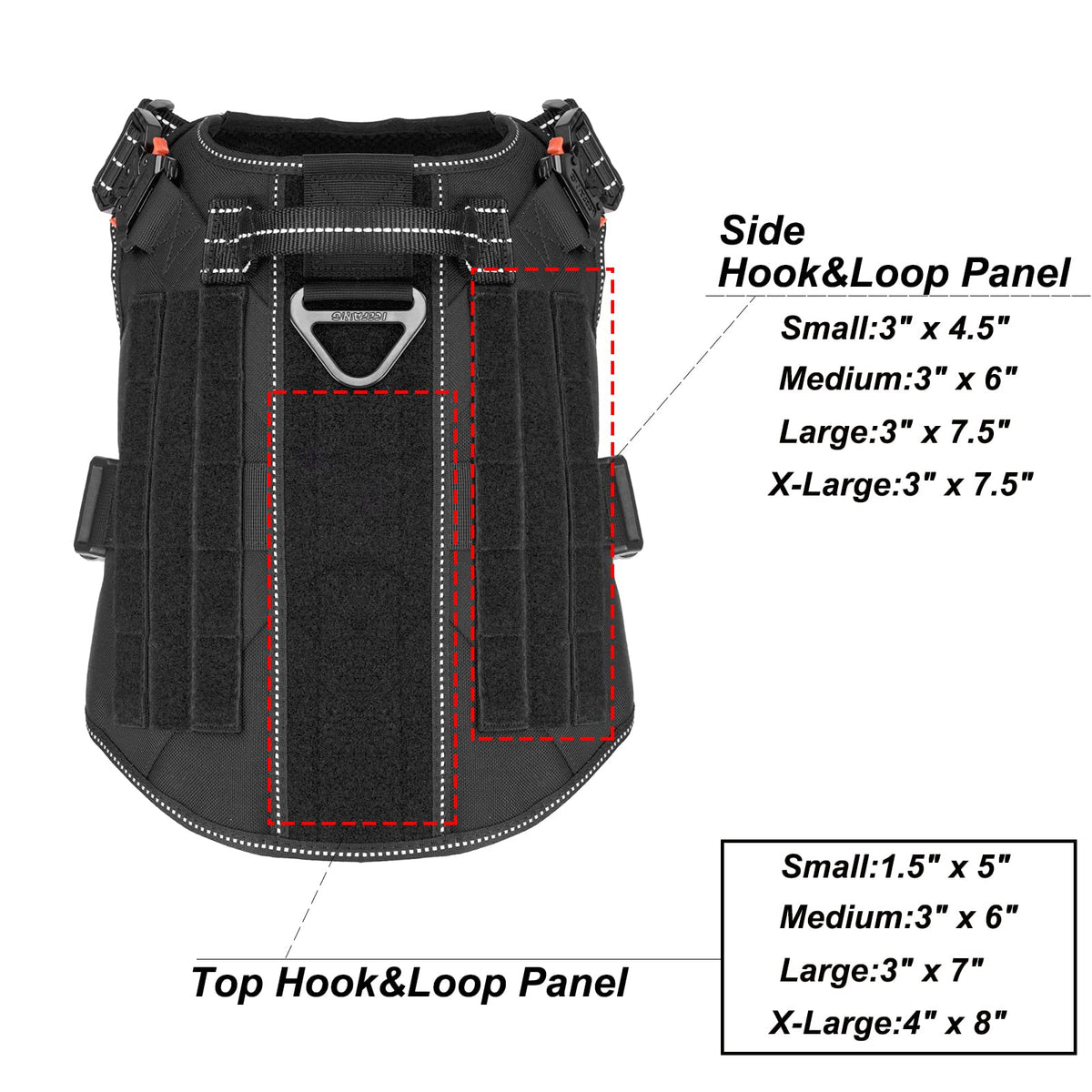 Tactical Dog Harness (X-Large (Pack of 1) / Black)