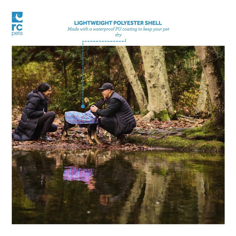 RC Pets Packable Rain Poncho (XX-Large / Squiggles)