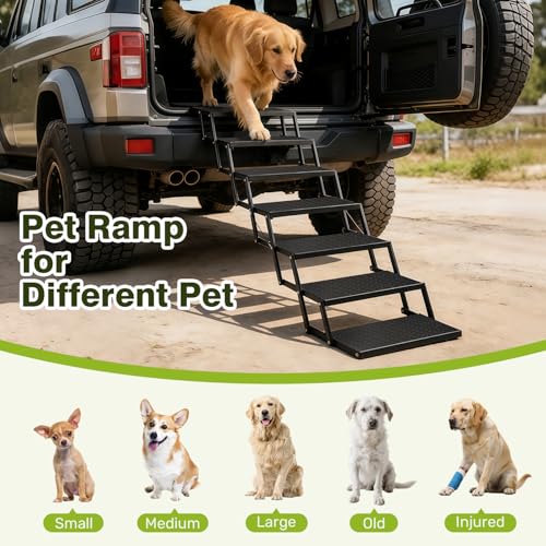 Foldable Dog Steps for Large Truck (7 Steps)
