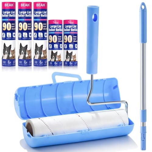 Large Lint Roller for Pet Hair Extra Sticky