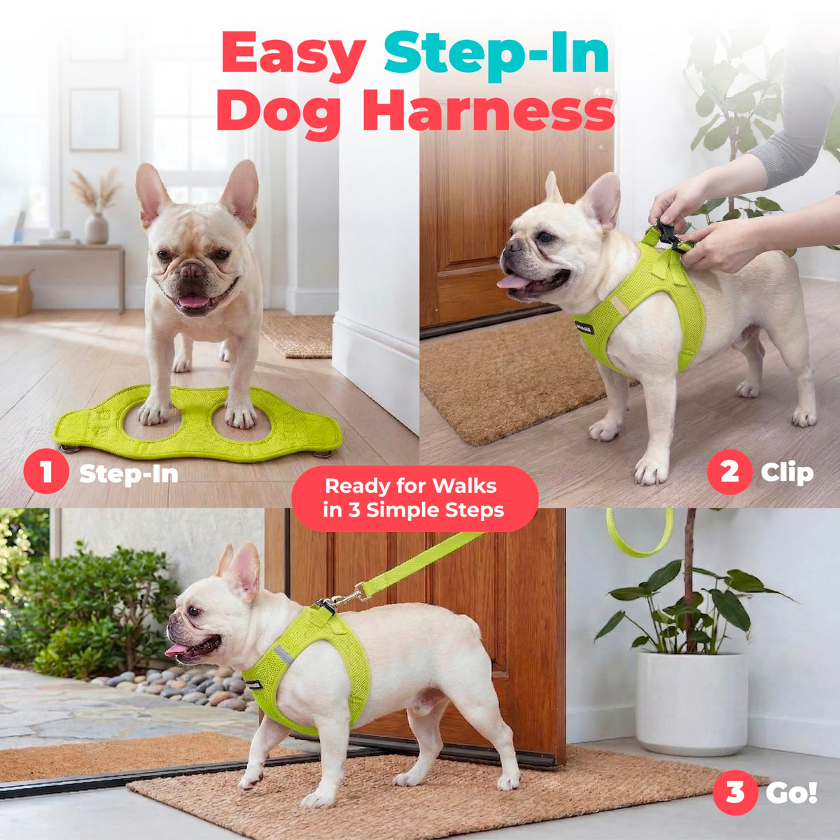 Voyager Step in Air Harness (Harness (Lime Green) / XS (Chest: 13 - 14.5"))