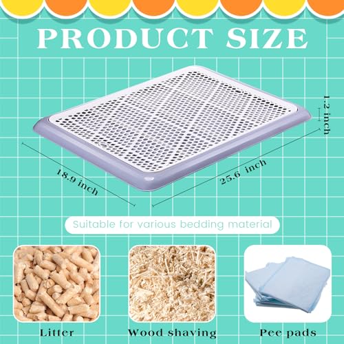 1 Pcs Dog Potty Tray (Gray / 25.6 x 18.9 Inch)