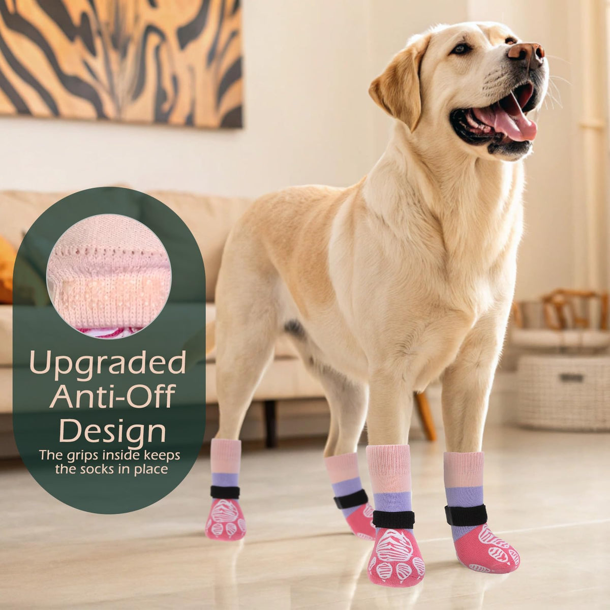 Anti Slip Dog Socks to Prevent Licking Paws