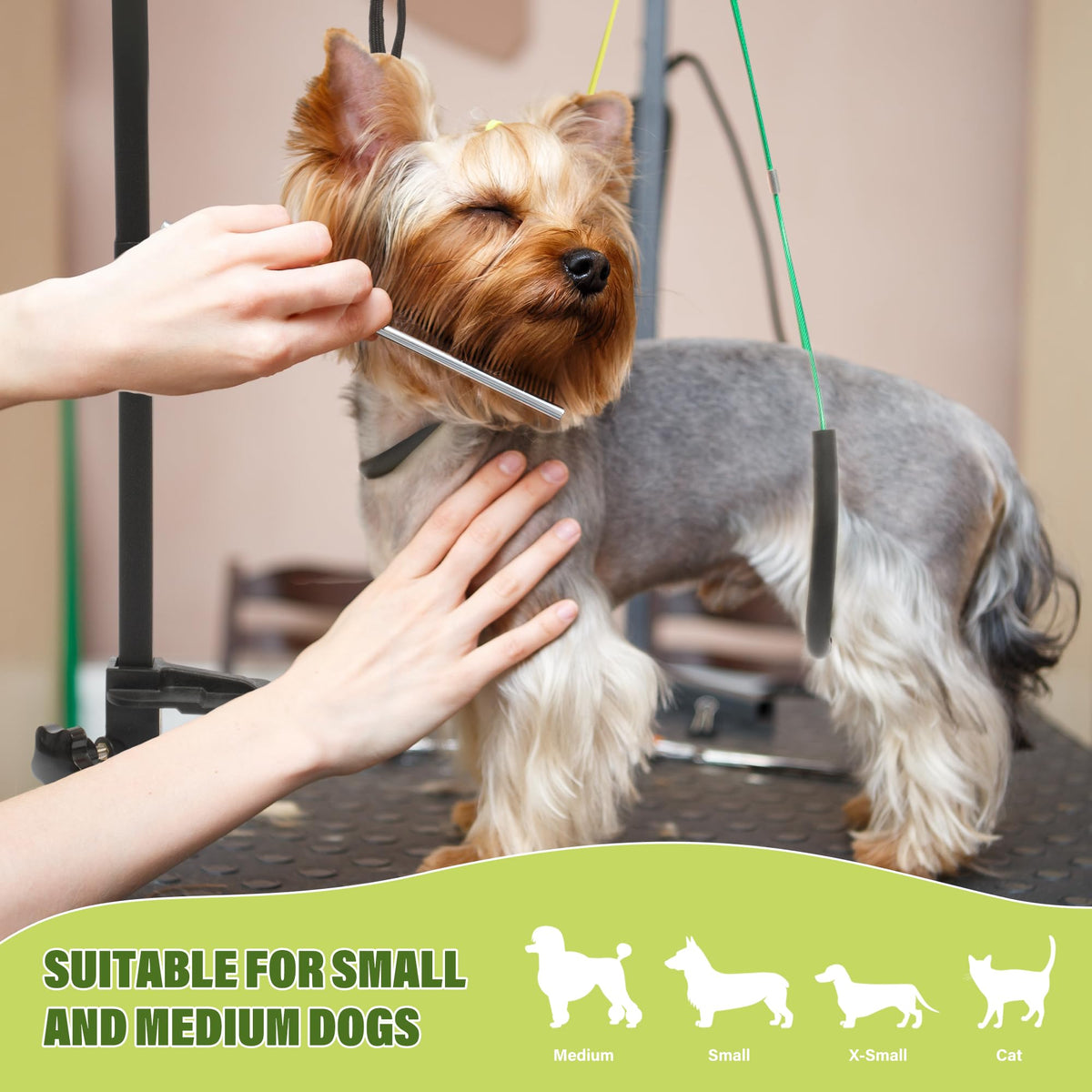 Dog Grooming Arm 35" with Hammock (Black)